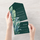 Search for tropical foliage wedding invitations Modern