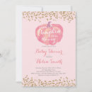 Search for pink gold pumpkin baby shower invitations Gender neutral