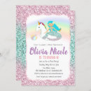 Search for unicorn pool party invitations Glitter