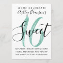 Search for teal sweet 16 invitations Chic