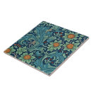 Search for blue floral pattern tiles William morris
