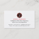 Search for firefighter business cards emergency