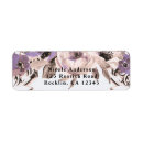 Search for purple floral wedding return address labels Rustic