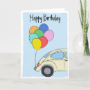 Search for vintage car birthday cards Blue