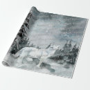 Search for christmas wolf wrapping paper Forest