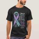 Search for purple and teal tshirts Suicide hotline