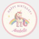 Search for rainbow birthday party stickers Girl