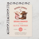 Search for cowboy boot bridal shower invitations Pink