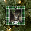 Search for pet name christmas tree decorations Buffalo plaid