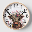 Search for highland cow clocks Wall