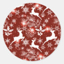 Search for reindeer pattern stickers Red