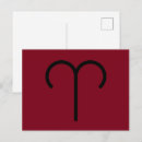 Search for aries postcards Red