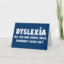Search for dyslexia cards Dyslexic
