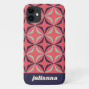 Search for navy and coral iphone cases Geometric
