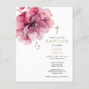 Search for dusty pink christening invitations Girl baptism