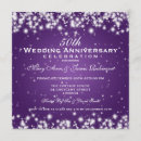 Search for purple anniversary invitations Sparkle