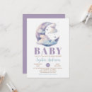 Search for purple moon baby shower invitations Clouds