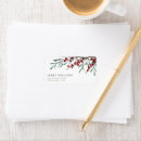 Search for winter berry return address labels Watercolor