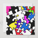 Search for puzzle piece cards Colourful