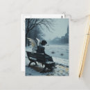 Search for sad angel postcards Ai generated