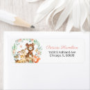 Search for woodland animal baby shower return address labels For her