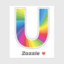 Search for rainbow letters stickers Cute