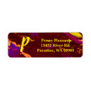 Search for deep red return address labels Burgundy