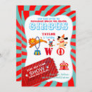 Search for circus 2nd birthday invitations Girl