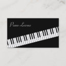 Search for keyboard business cards Piano lessons
