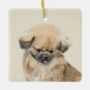 Search for pekingese christmas tree decorations Puppy