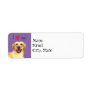 Search for lab return address labels Yellow labrador retriever