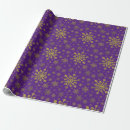 Search for purple and gold christmas wrapping paper Winter