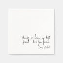 Search for love napkins Typography