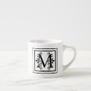 Search for monogram espresso mugs White