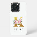 Search for initial k iphone cases Floral