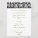 Search for damask rehearsal dinner invitations Black