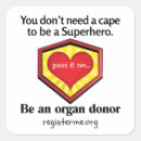 Search for donor stickers Awareness