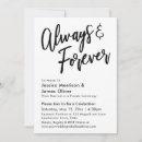 Search for always invitations Black and white