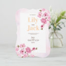 Search for watercolor cherry blossom wedding invitations Chic