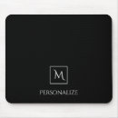 Search for plain white mousepads Black and white