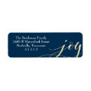Search for faux gold foil return address labels Blue