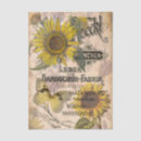 Search for sunflower decoupage tissue paper Antique