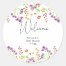 Search for welcome round stickers Floral