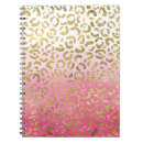 Search for leopard print notebooks Pink