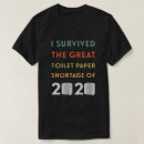 Search for shortage tshirts Toilet paper shortage