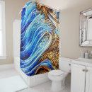 Search for blue wave shower curtains Modern