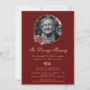 Search for red rose funeral invitations Floral