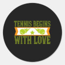 Search for love tennis stickers Court