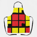 Search for red square aprons Geometric