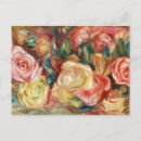 Search for renoir painting of roses postcards Floral